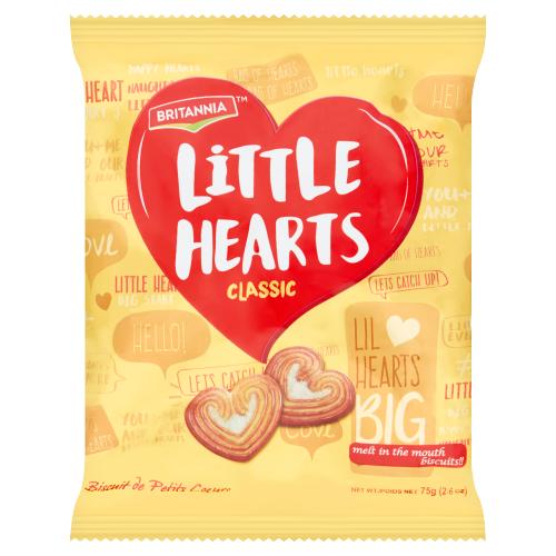 BRITANNIA LITTLE HEARTS - 75G - BRITANNIA