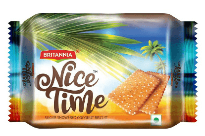 BRITANNIA NICE TIME COCONUT BISCUITS - 80G - BRITANNIA