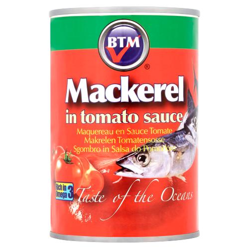 BTM MACKEREL IN TOMATO SAUCE - 425G - BTM