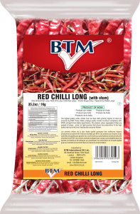 BTM RED CHILLIES LONG (WITH STEM) - 100G - BTM