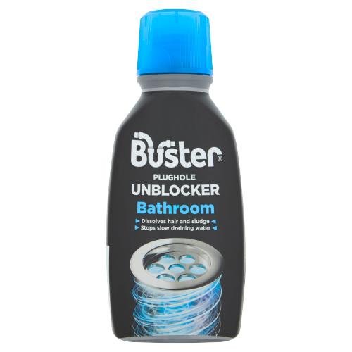 BUSTER BATHROOM PLUG HOLE UNBLOCKER - 300ML - BUSTER