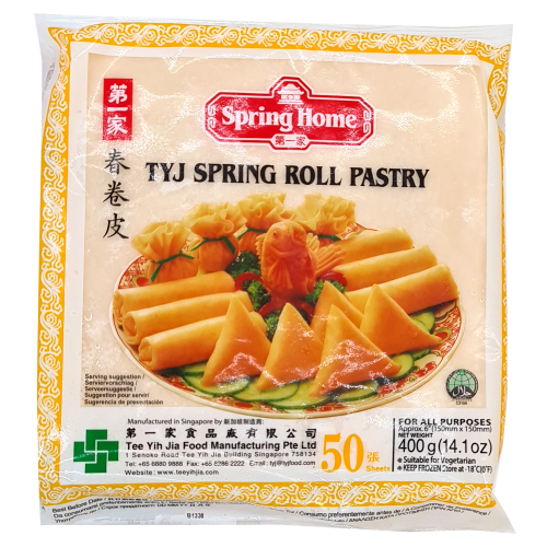 SPRING HOME TYJ SPRING ROLL PASTRY 6" 50 SHEETS - 400G