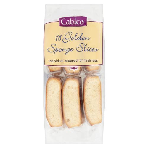 CABICO 18 GOLDEN SPONGE SLICES - 370G - CABICO