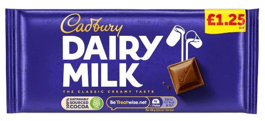 CADBURY DAIRY MILK - 95G - CADBURY