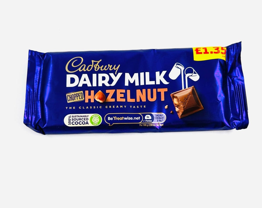 CADBURY DAIRYMILK CHOPPED HAZELNUT - 95G - CADBURY