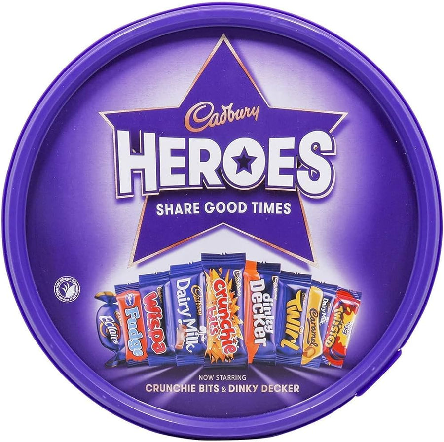 CADBURY HEROS CHOCOLATE TUB - 550G - CADBURY