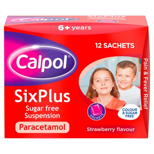 CALPOL GSL SIX PLUS SACHETS - 12PK - CALPOL