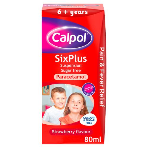 CALPOL GSL SIX PLUS SYRINGE SUSPENSION - 80ML - CALPOL