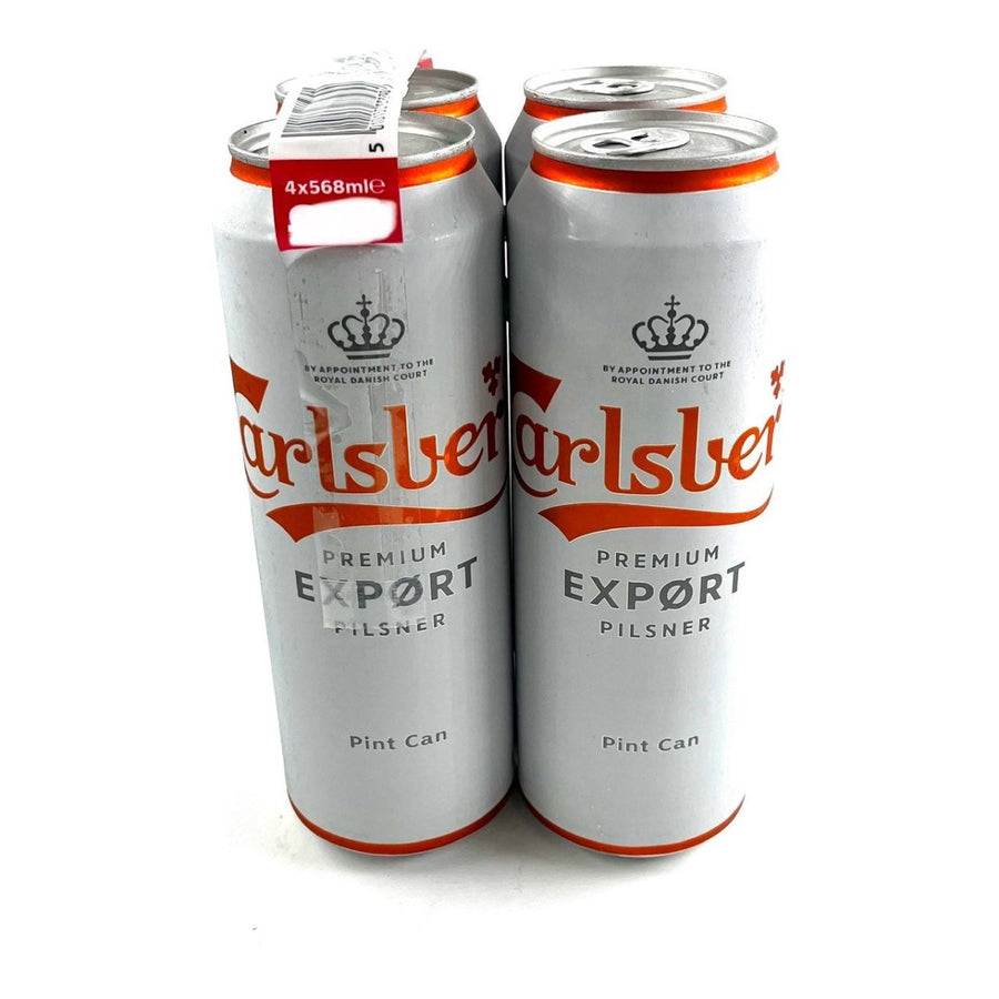 CARLSBERG PREMIUM EXPORT PILSNER BEER CAN - 4X568ML - CARLSBERG