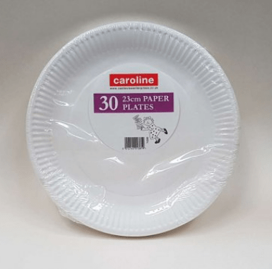 CAROLINE 23CM PLATES - 30PK - CAROLINE