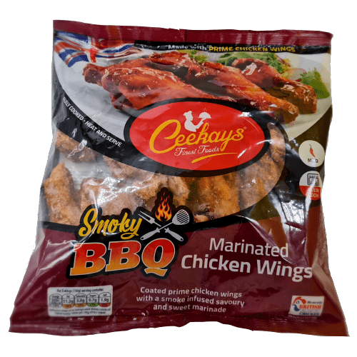 CEEKAYS BBQ MARINATED CHICKEN WINGS - 600G - CEEKAYS