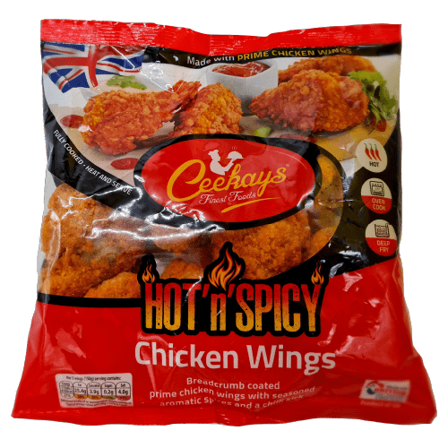 CEEKAYS HOT AND SPICY CHICKEN WINGS - 500G - CEEKAYS