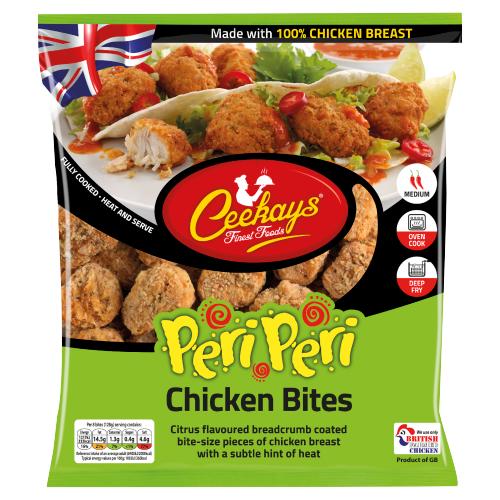 CEEKAYS PERI PERI CHICKEN BITES - 500G - CEEKAYS