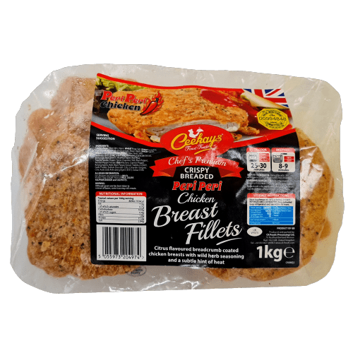 CEEKAYS PERI PERI CHICKEN BREAST FILLETS - 1KG - CEEKAYS