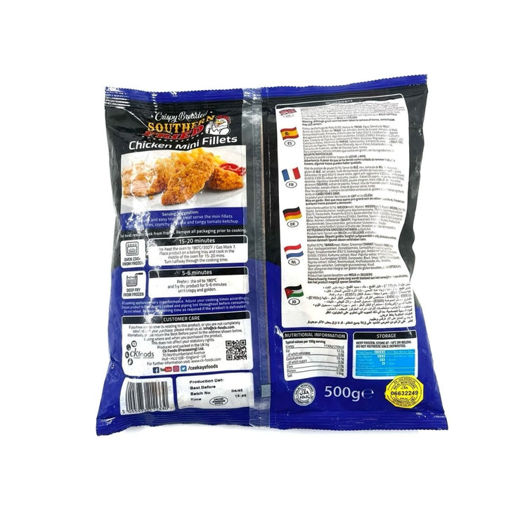 CEEKAYS SOUTHERN FRIED CHICKEN MINI FILLETS - 500G - CEEKAYS