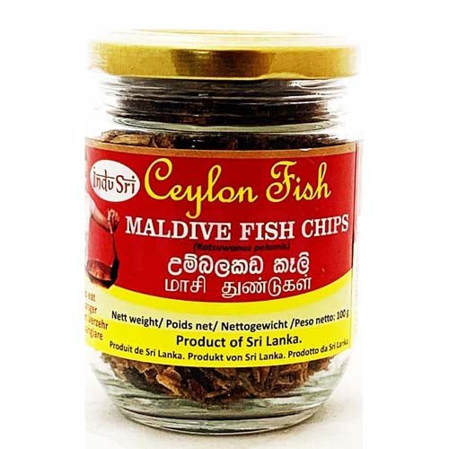 CEYLON FISH MALDIVE FISH CHIPS - 100G - CEYLON FISH