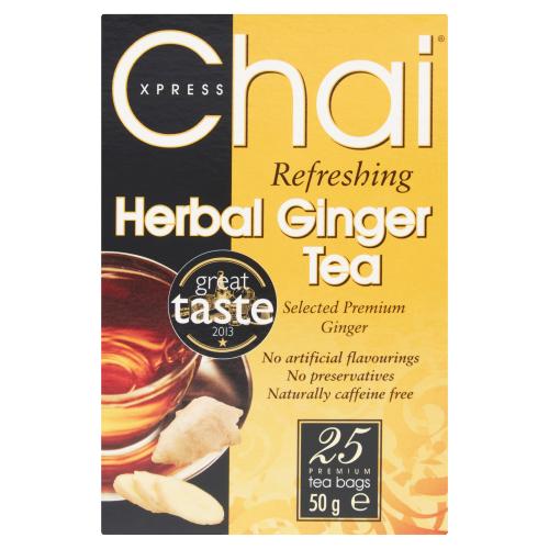 CHAI EXPRESS HERBAL GINGER TEA - 50G - CHAI EXPRESS