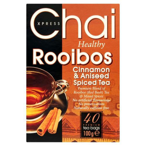 CHAI EXPRESS ROOIBOS CINNAMON & ANISEED TEA - 100G - CHAI EXPRESS