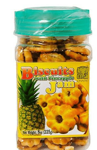 CHANG COCONUT BISCUITS WITH PINEAPPLE JAM FILLING - 225G - CHANG