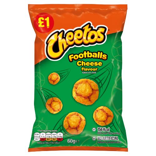 CHEETOS FOOTBALLS CHEESE - 60G - CHEETOS