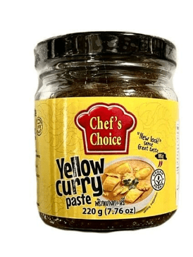CHEF'S CHOICE YELLOW CURRY PASTE (VEGAN) - 220G - CHEF'S CHOICE