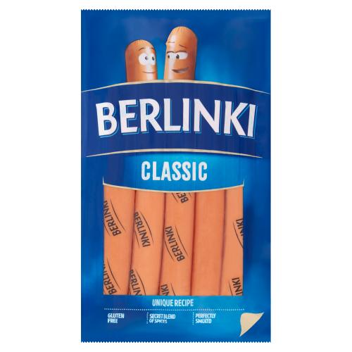 Classic Hot Dog Sausage "Berlinki", Morliny 250g - Branded