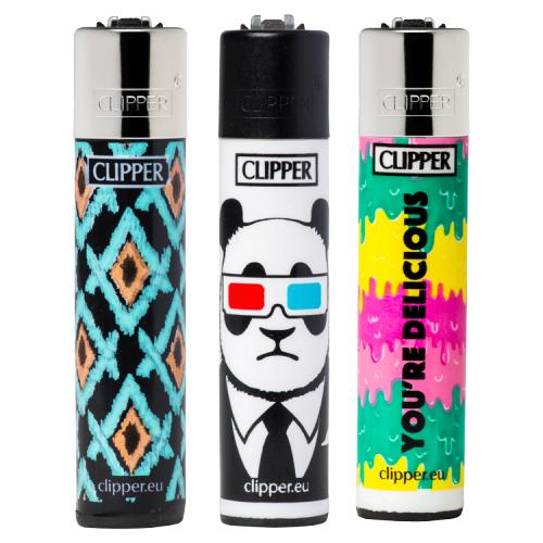 CLIPPER MIXED DESIGN LIGHTER - 1S - CLIPPER