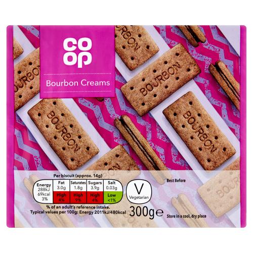 CO OP BOURBON CREAMS - 300G - CO OP