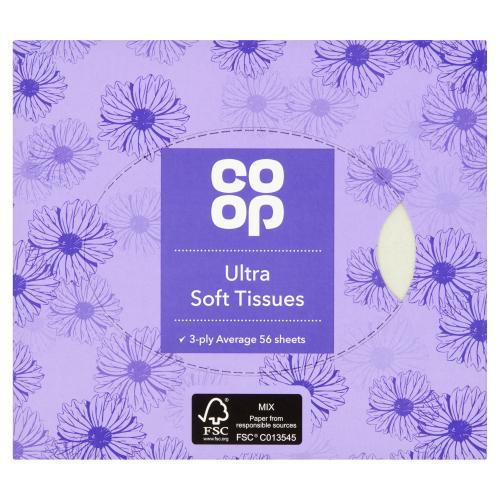 CO OP COSMETIC TISSUE CUBE 3PLY - 56S - CO OP