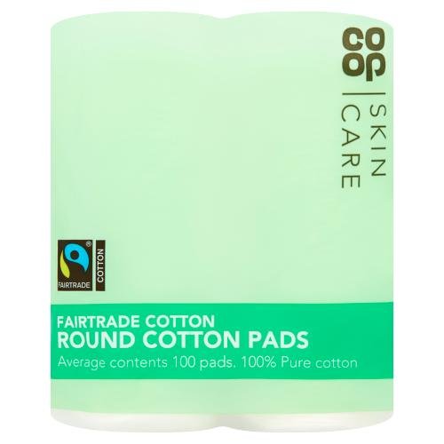 CO OP COTTON WOOL PADS FAIRTRADE - 100PK - CO OP