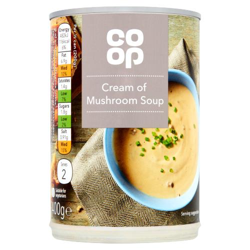 CO OP CREAM OF MUSHROOM SOUP - 400G - CO OP