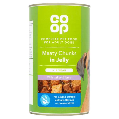 CO OP DOG MEATY CHUNKS TURKEY& LAMB - 1.2KG - CO OP