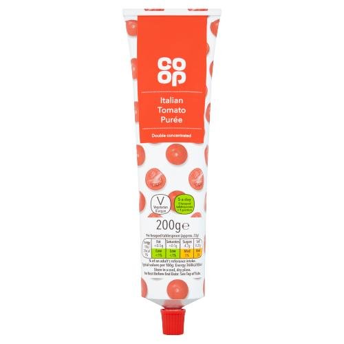 CO OP DOUBLE CONCENTRATE TOMATO PUREE IN A TUBE - 200G - CO OP