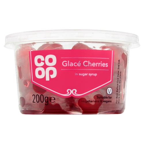 CO OP GLACE CHERRIES - 200G - CO OP