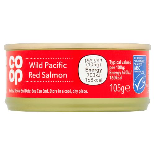 CO OP PACIFIC WILD RED SALMON - 105G - CO OP