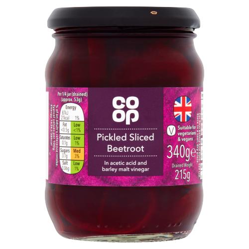 CO OP SLICED BEETROOT IN VINEGAR - 340G - CO OP