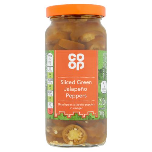 CO OP SLICED GREEN JALAPENO PEPPERS - 230G - CO OP