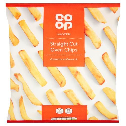 CO OP STRAIGHT CUT OVEN CHIPS - 750G - CO OP