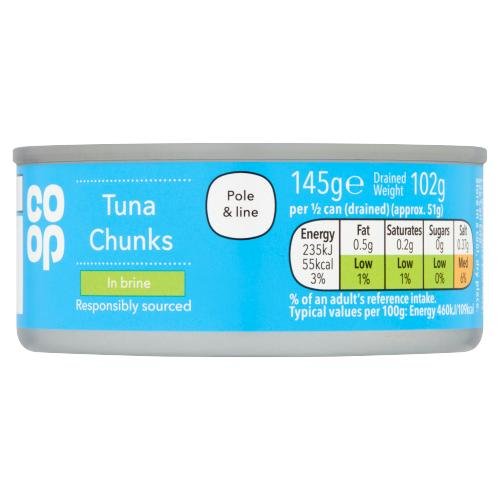 CO OP TUNA CHUNKS IN BRINE - 145G - CO OP