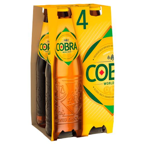 COBRA INDIAN BEER 4PK - 330ML - COBRA