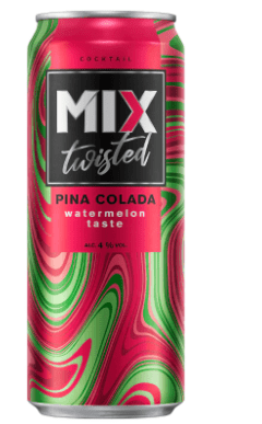 COCKTAIL MIX TWISTED WATERMELON PINA COLADA - 33CL - Branded