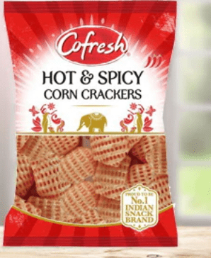 Cofresh CORN CRACKERS*Hot Chilli *(2 4 £1)12 x 70g - Alli Bhavan