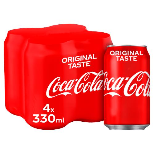 COKE REGULAR 4PK - 330ML - COKE