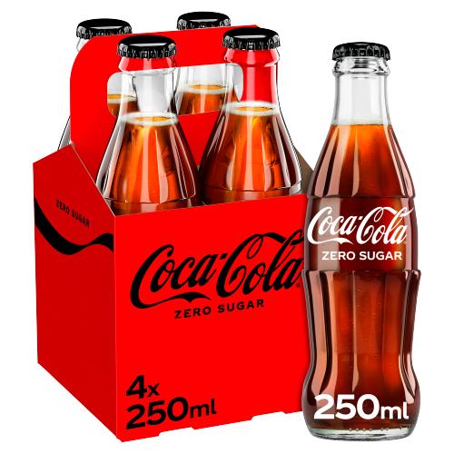 COKE ZERO 4PK - 250ML - COKE