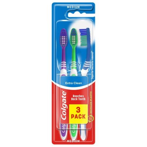 COLGATE TOOTHBRUSH EX CLEAN TRIPLE PACK - 3PK - COLGATE