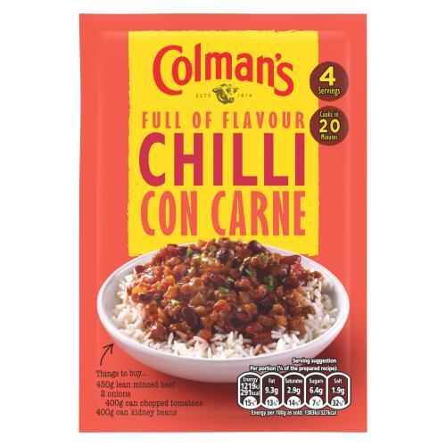 COLMANS CASSEROLE MIX CHILLI CON CARNE - 50G - COLMANS