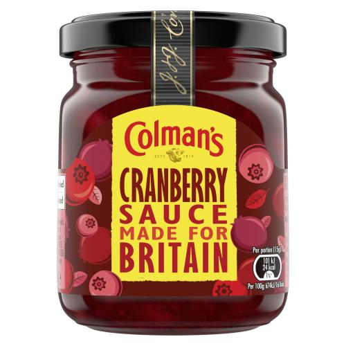 COLMANS CRANBERRY SAUCE - 165G - COLMANS