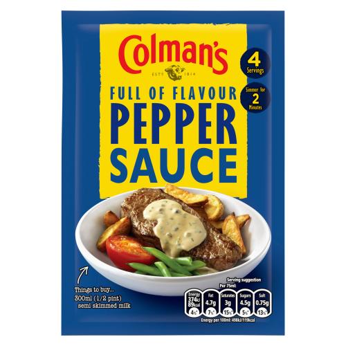 COLMANS POUR OVER SAUCE PEPPER - 40G - COLMANS