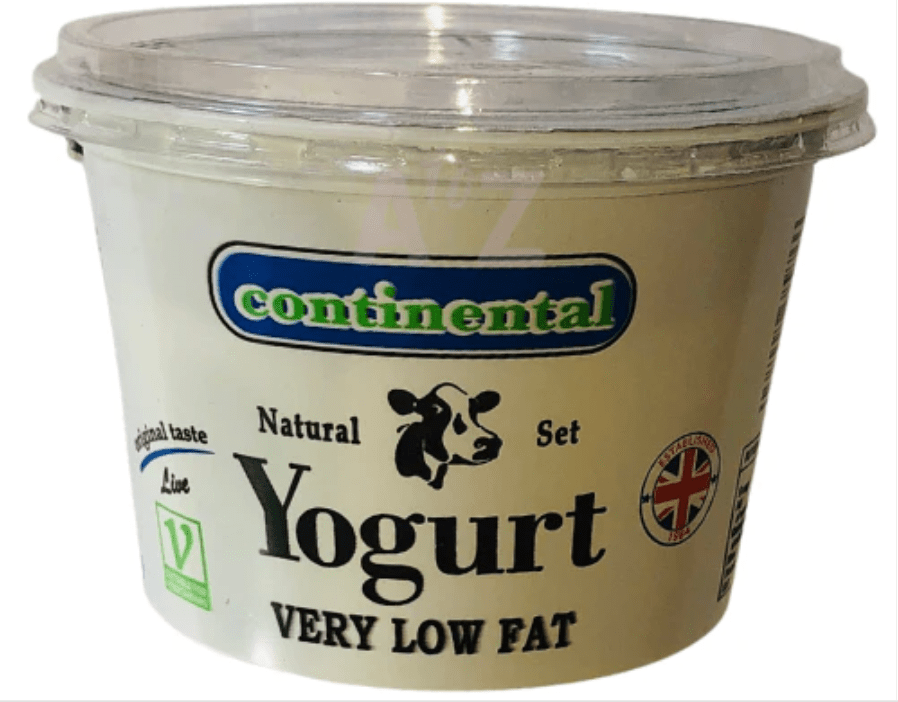 CONTINENTAL LOW FAT NATURAL SET YOGURT - 400G - CONTINENTAL