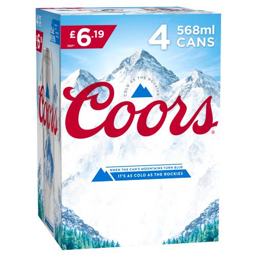 COORS 4PK - 568ML - COORS